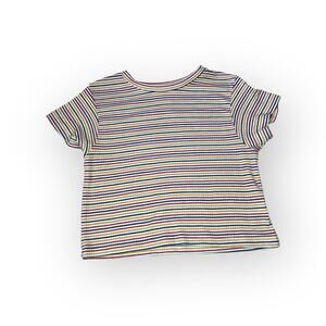 Figge Striped Ribbed Knit Tee
